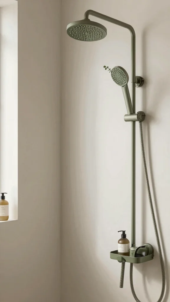 10 Eucalyptus Shower Head and Caddy Ideas for a Spa-Like Morning Routine - 10. Calming Color Palette 1