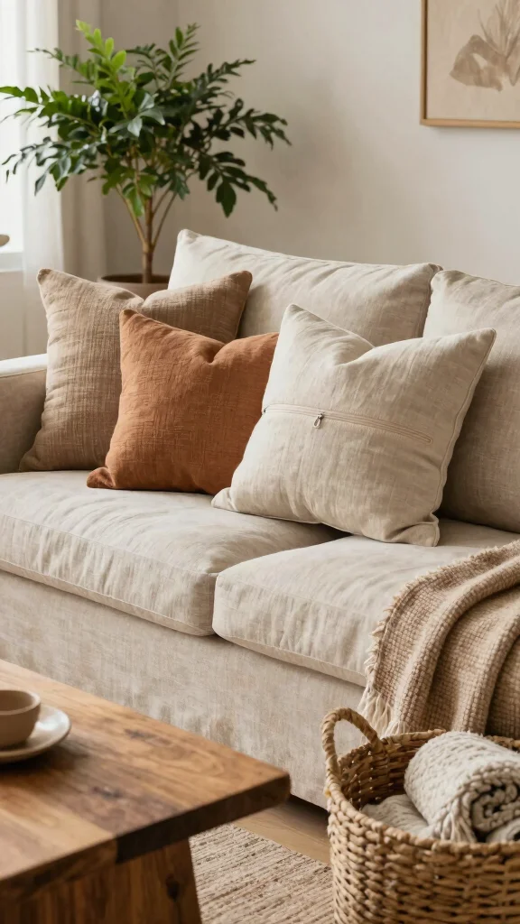 10 Invisible Zipper Pillow Ideas for a Clean Professional-Looking Finish - 3. Rustic Linen Pillows with Discreet Zippers 1