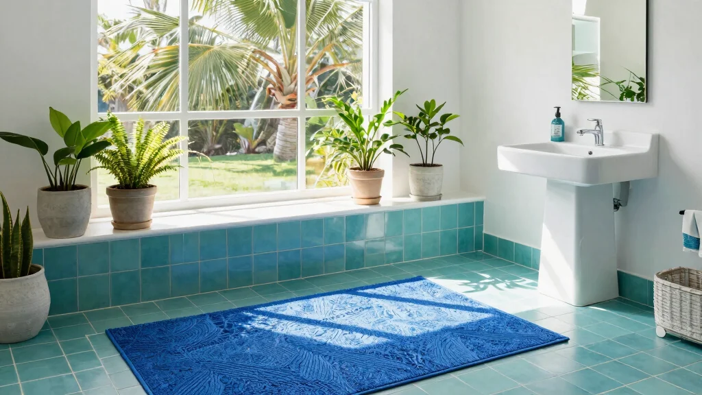 10 Pool House Bathroom Rug Ideas for a Fresh Wet-Friendly Floor