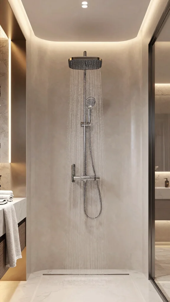10 Rain Shower Head Ideas for 10-Foot Ceilings - 10. Customized Shower Experiences 1