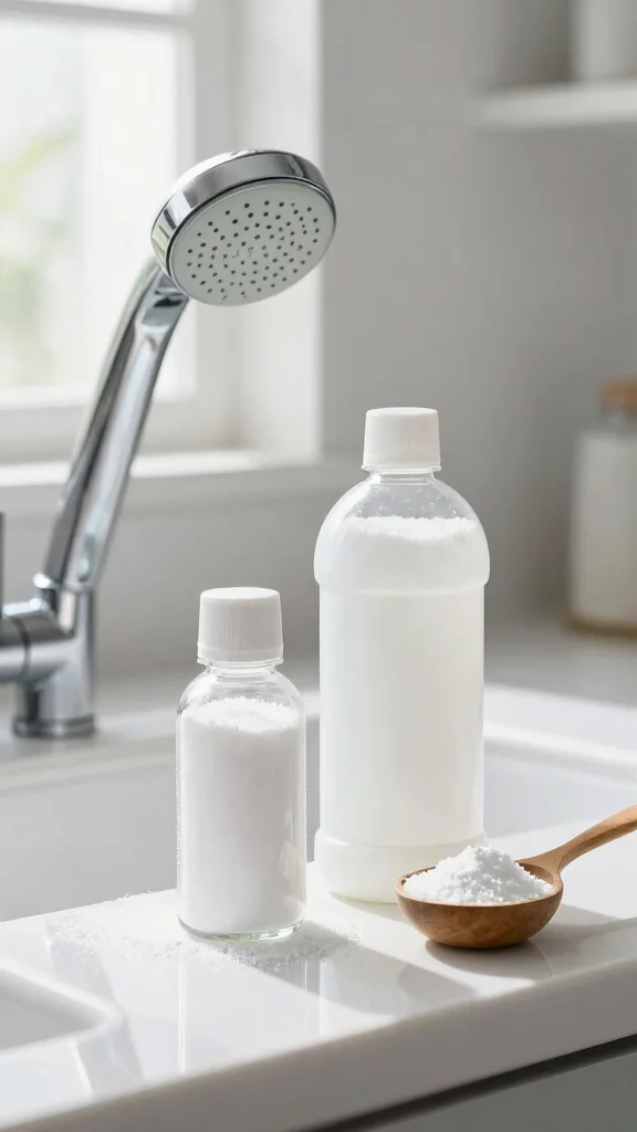 10 Ways to Unclog a Shower Head Using White Vinegar - 4. Vinegar and Baking Soda Boost 1