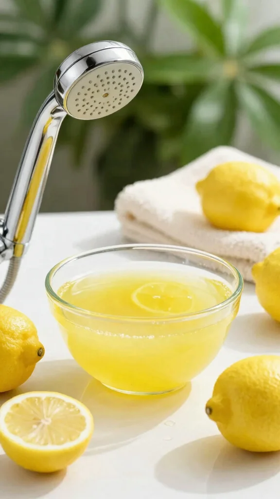 10 Ways to Unclog a Shower Head Using White Vinegar - 6. Lemon Juice Magic 1
