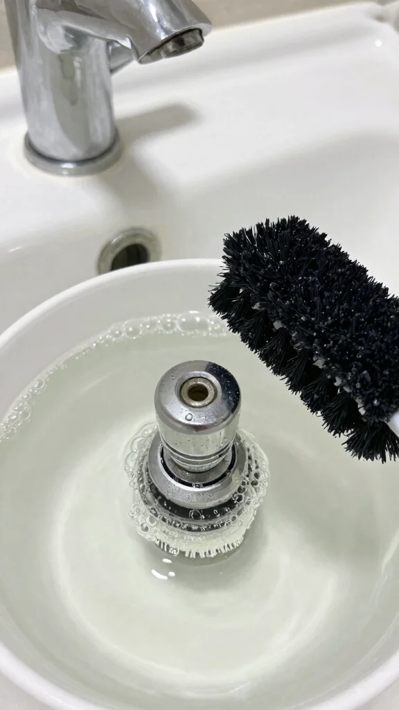 10 Ways to Unclog a Shower Head Using White Vinegar - 9. Faucet Aerator Care 1