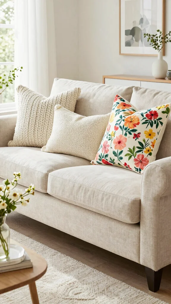 11 18x18 Couch Pillow Styling Ideas for a Classic Well-Proportioned Look - 5. Seasonal Switch-Ups 1