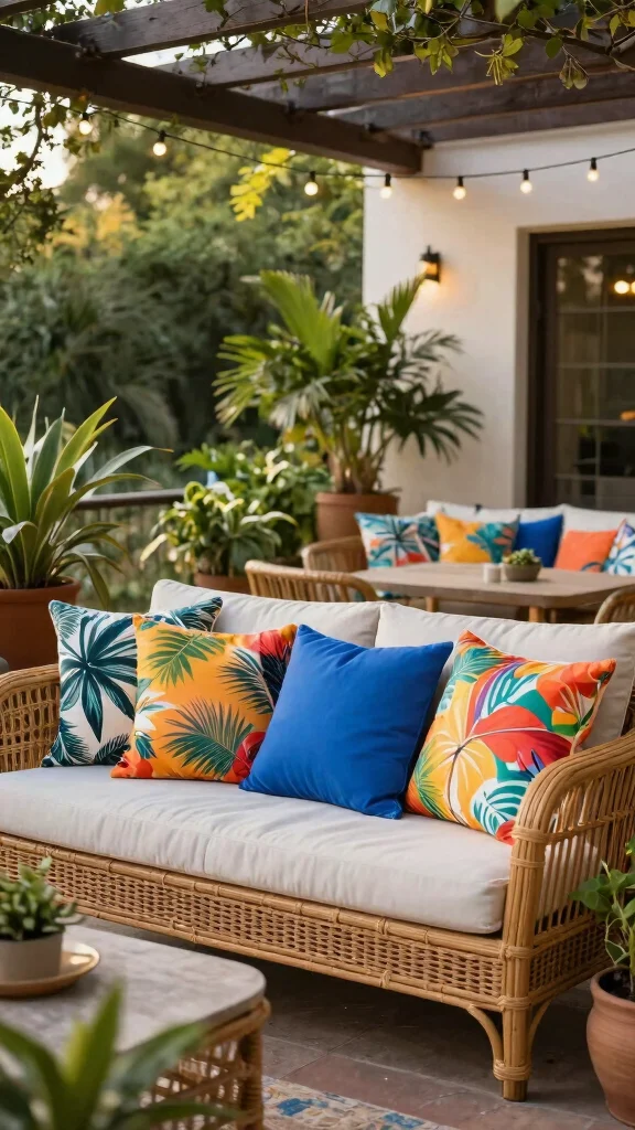 11 18x18 Couch Pillow Styling Ideas for a Classic Well-Proportioned Look - 8. Outdoor Ready 1