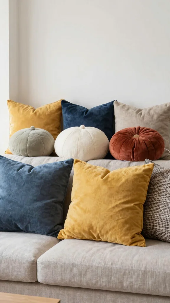 11 24x24 Couch Pillow Styling Ideas for a Larger Bolder Statement - 7. Artistic Layering 1