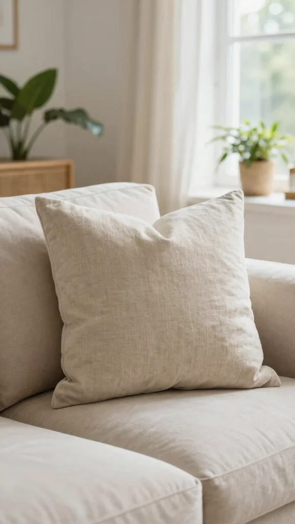 11 24x24 Couch Pillow Styling Ideas for a Larger Bolder Statement - 8. Neutral Boho Bliss 1