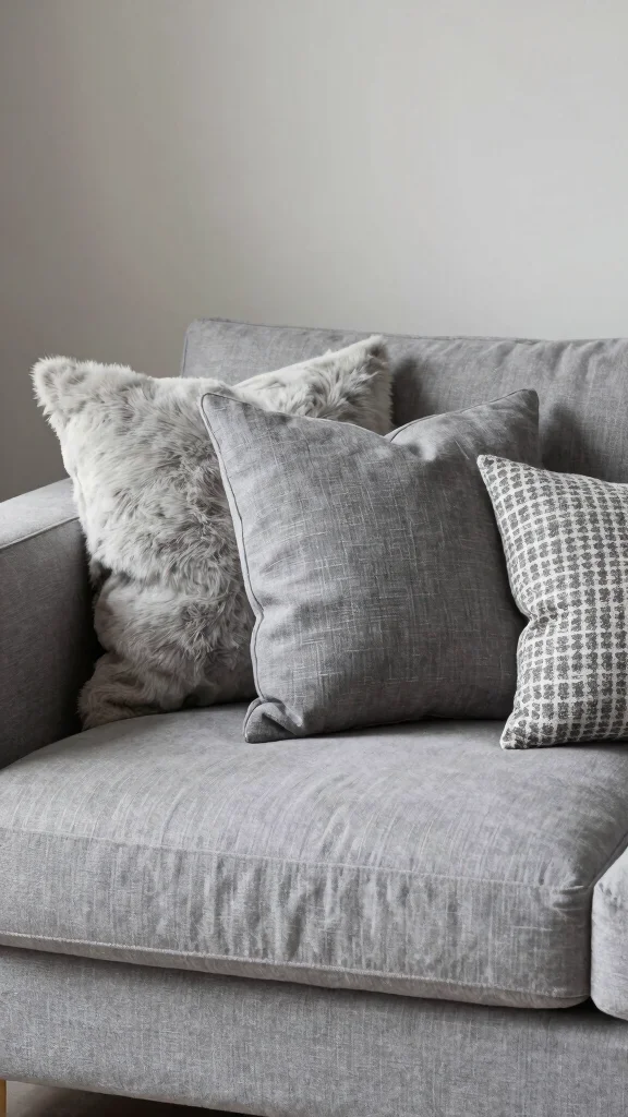 11 5-Pillow Couch Arrangement Ideas for a Lush, Inviting Sofa - 4. The Monochrome Elegance 1