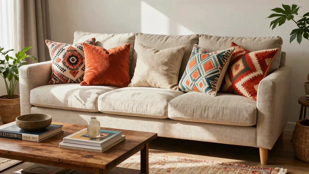 11 5-Pillow Couch Arrangement Ideas for a Lush, Inviting Sofa