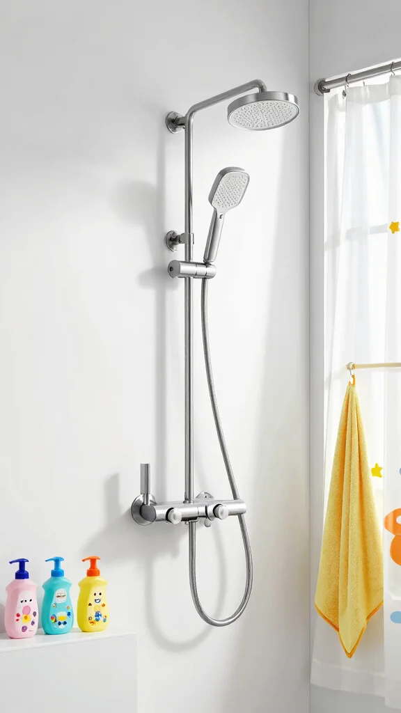 11 Adjustable Shower Head Ideas for Kids That Grow With Them - 2. Adjustable Height Features 1
