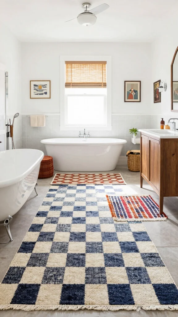 11 Checkered Bathroom Rug Ideas for a Graphic Flair - Conclusion 1