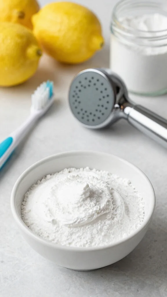 11 DIY Shower Head Cleaner Ideas Using Vinegar, Baking Soda, and Lemon - 2. Baking Soda Paste 1