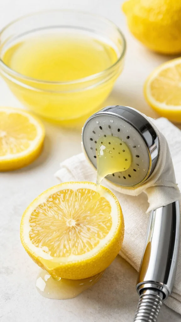 11 DIY Shower Head Cleaner Ideas Using Vinegar, Baking Soda, and Lemon - 3. Lemon Juice Blast 1