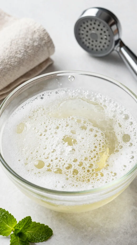 11 DIY Shower Head Cleaner Ideas Using Vinegar, Baking Soda, and Lemon - 4. Vinegar and Baking Soda Reaction 1