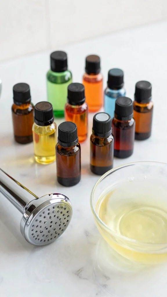 11 DIY Shower Head Cleaner Ideas Using Vinegar, Baking Soda, and Lemon - 7. Essential Oil Boost 1
