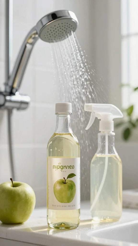 11 DIY Shower Head Cleaner Ideas Using Vinegar, Baking Soda, and Lemon - 9. Apple Cider Vinegar Shine 1