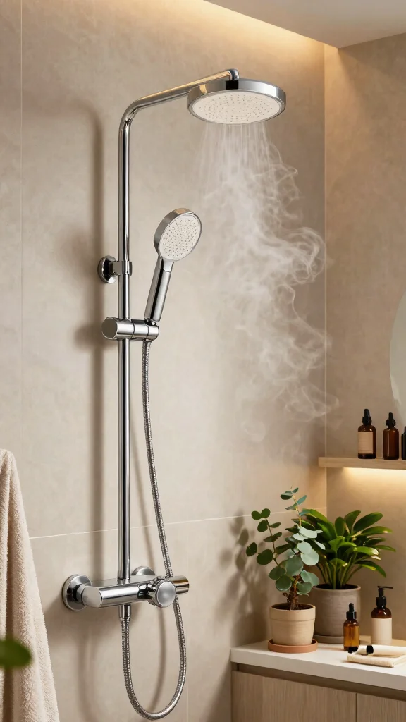 11 Eucalyptus Shower Head Ideas for an Aromatherapy-Inspired Daily Shower - 3. Eucalyptus Oil Diffuser Shower Head 1