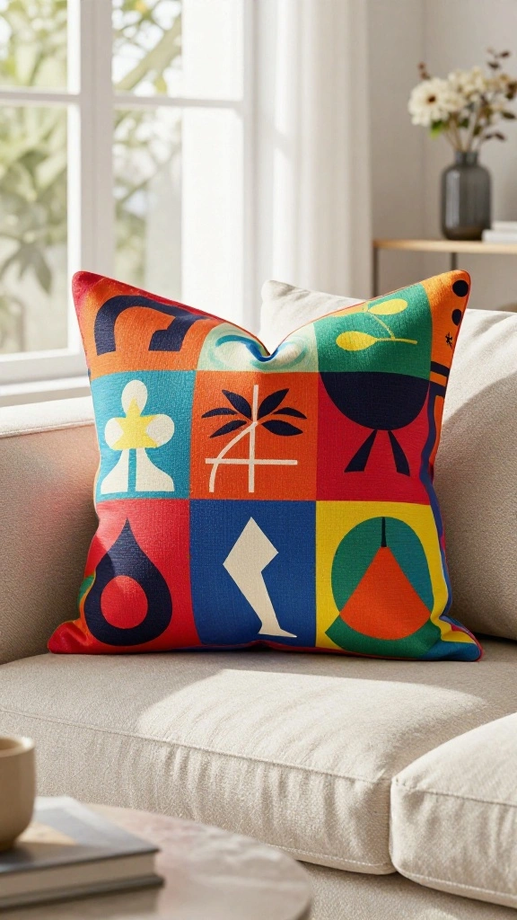 11 Memorial Pillow Ideas Made From Loved Ones' Shirts - 3. Statement Pillows 1