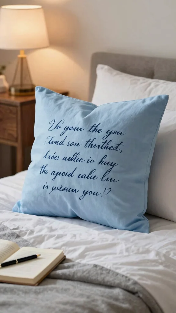 11 Memorial Pillow Ideas Made From Loved Ones' Shirts - 7. Sentimental Quotes 1