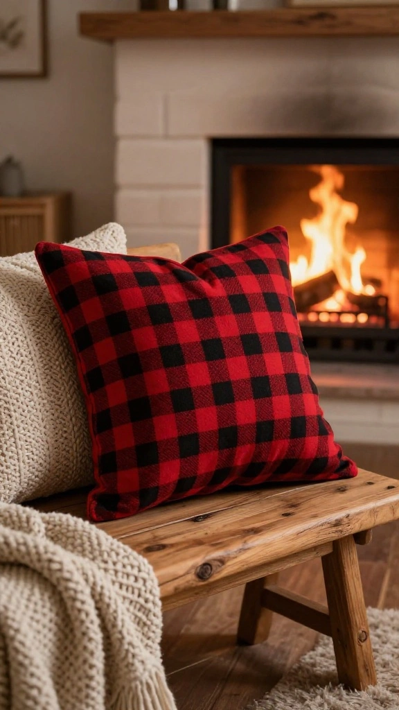 11 Pillow Ideas Made From Men's Shirts for a Meaningful Memory Gift - 3. Cozy Flannel Pillow 1