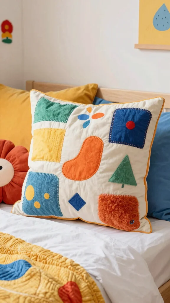 11 Pillow Ideas Made From Men's Shirts for a Meaningful Memory Gift - 7. Patch-Patch Pillow 1