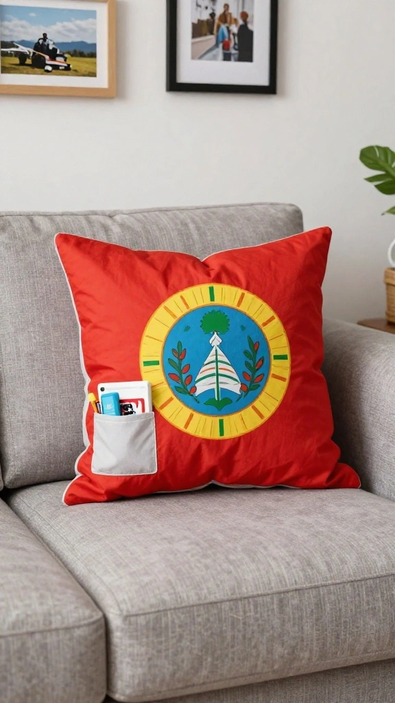 11 Pillow Ideas Made From Men's Shirts for a Meaningful Memory Gift - 8. Decorative Travel Pillow 1