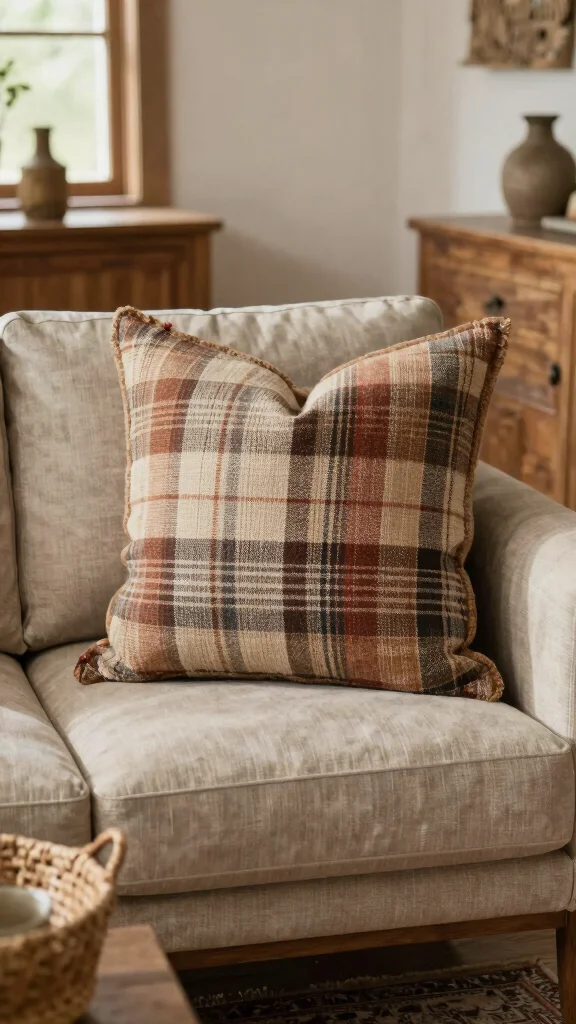 11 Pillow Ideas Made From Men's Ties for a Unique Heirloom Keepsake - 3. Rustic Tie Pillow 1