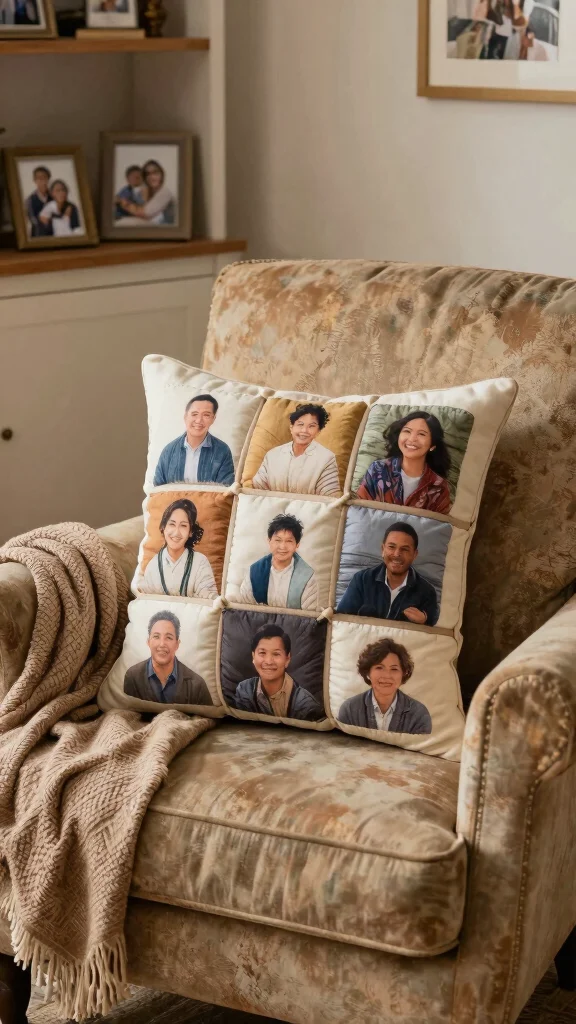 11 Pillow Ideas Made From Men's Ties for a Unique Heirloom Keepsake - 9. Tie Memory Pillow 1