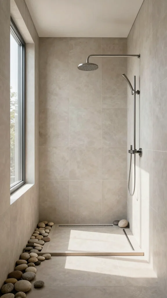 11 Shower Head Near Window Ideas for Natural Light and an Outdoor Feel - 5. Embrace Open Shower Designs 1