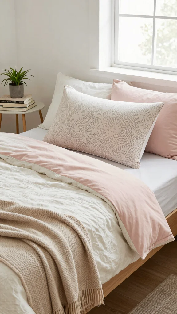 11 Twin XL Pillow Ideas for Dorm Rooms and Single Beds - 4. Reversible Pillows 1