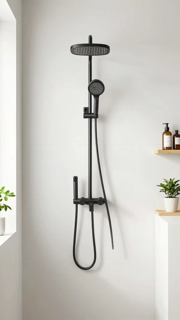 11 Two Shower Heads on the Same Wall Ideas for a Balanced Shower - 11. Embracing Minimalism 1