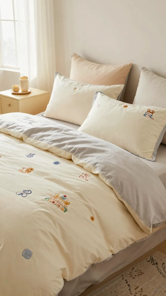 11 Vanilla Girl Pillow Ideas for a Soft Neutral Aesthetic Bedroom - 10. Personalized Pillow Covers 1