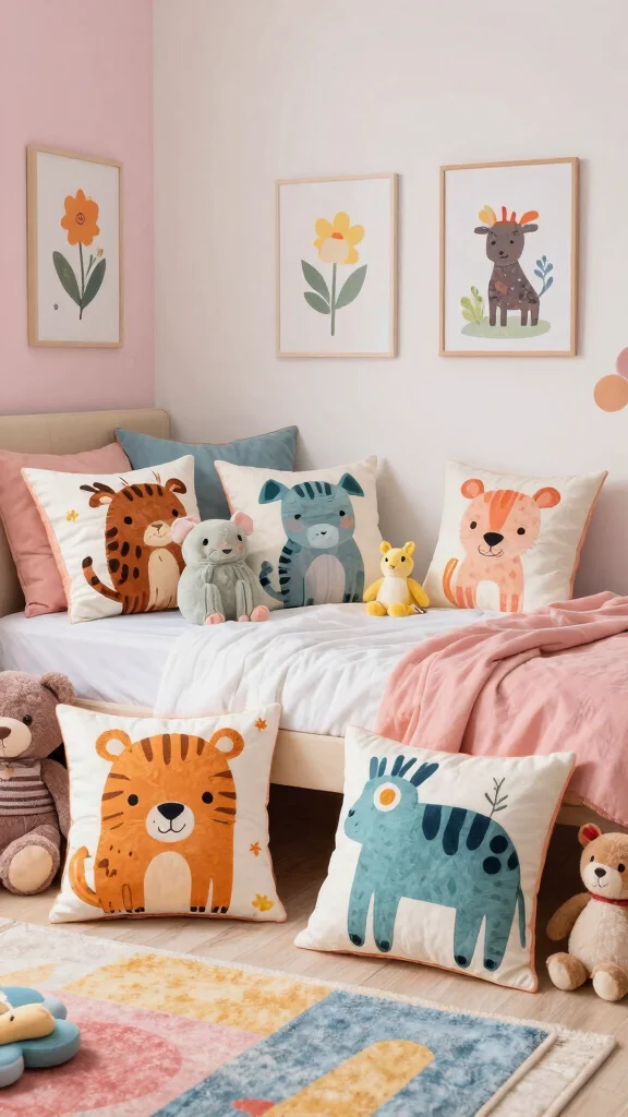 12 Handmade Pillow Ideas for One-of-a-Kind Personal Home Decor - 11. Whimsical Animal Prints 1
