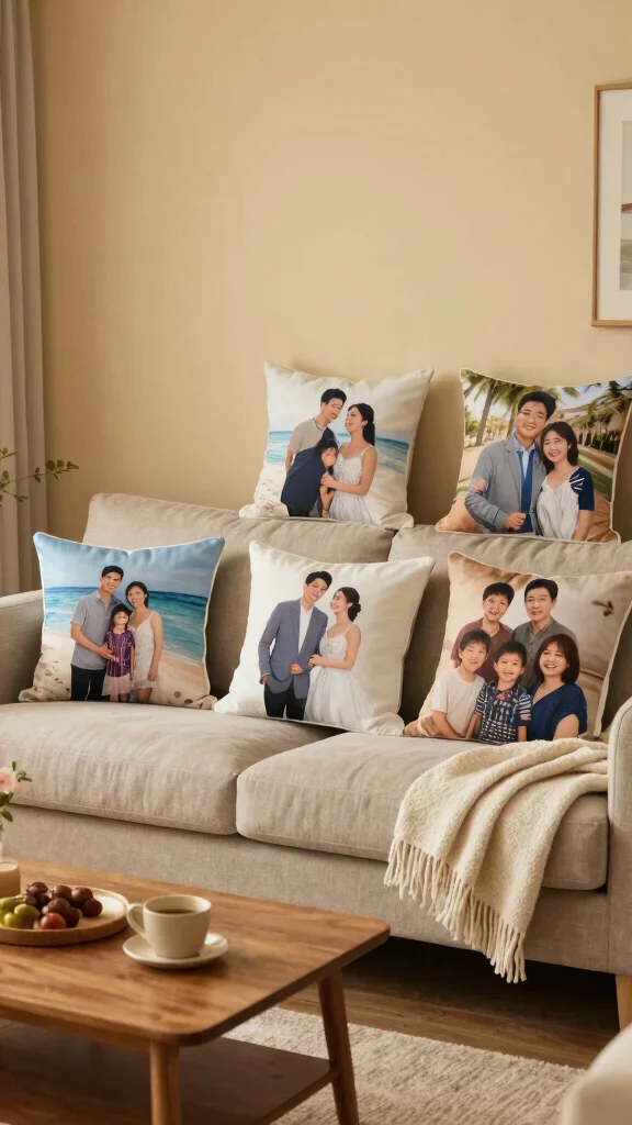 12 Handmade Pillow Ideas for One-of-a-Kind Personal Home Decor - 3. Personalized Photo Pillows 1