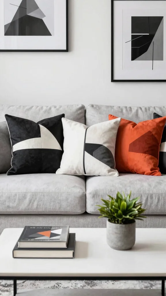 12 Handmade Pillow Ideas for One-of-a-Kind Personal Home Decor - 8. Bold Geometric Designs 1