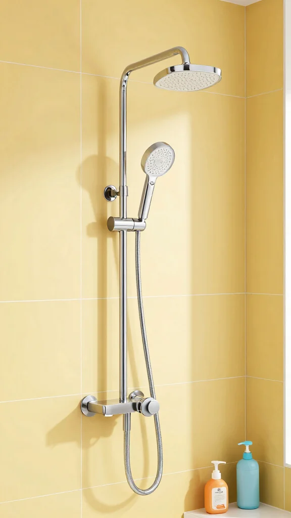 12 Kids' Shower Head Ideas From Fun Colors to Height-Adjustable Mounts - 3. Adjustable Shower Mounts for Growing Kids 1