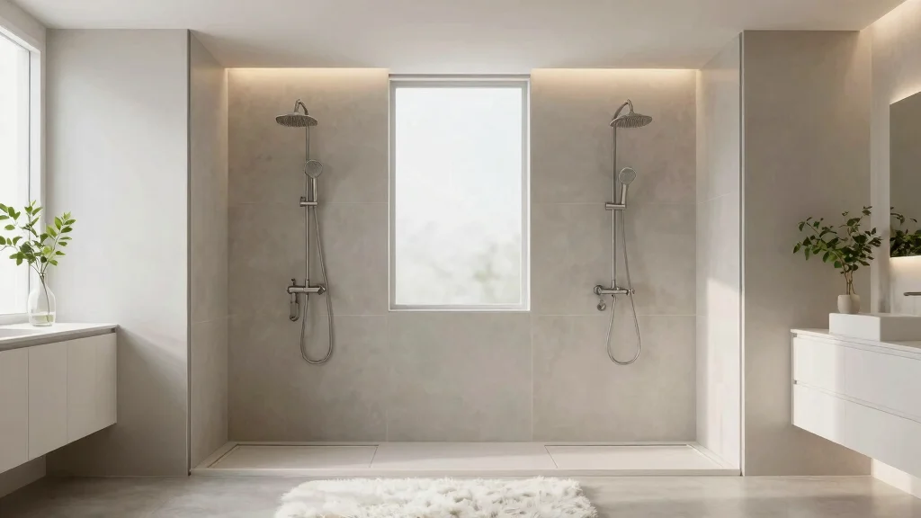 12 Master Bath Double Shower Head Ideas for a Couples' Shower