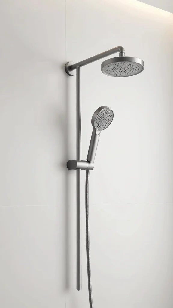 12 Master Bathroom Shower Head Ideas for a Luxurious Personal Sanctuary - 3. Wall-Mounted Shower Heads for Streamlined Elegance 1