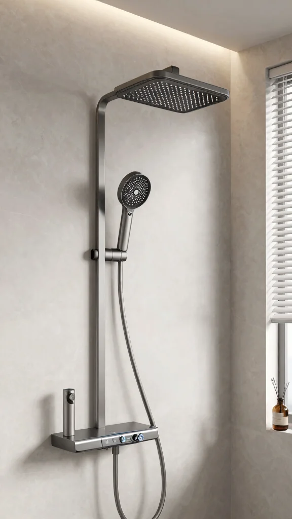 12 Master Bathroom Shower Head Ideas for a Luxurious Personal Sanctuary - 7. Smart Shower Heads for the Tech-Savvy 1