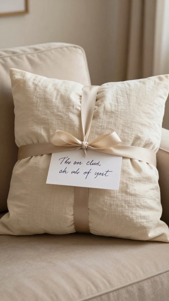 12 Memory Pillow Ideas Made From Old Shirts for a Sentimental Keepsake - 12. DIY Gift Pillow 1