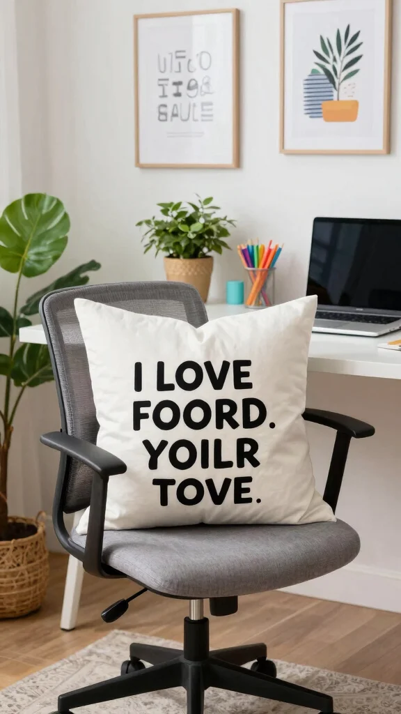 12 Memory Pillow Ideas Made From Old Shirts for a Sentimental Keepsake - 8. Inspirational Quote Shirt Pillow 1