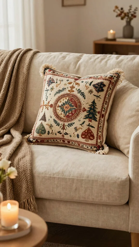 12 Pillow Cover Design Ideas for Custom Personalized Home Accents - 7. Textured Tapestry 1