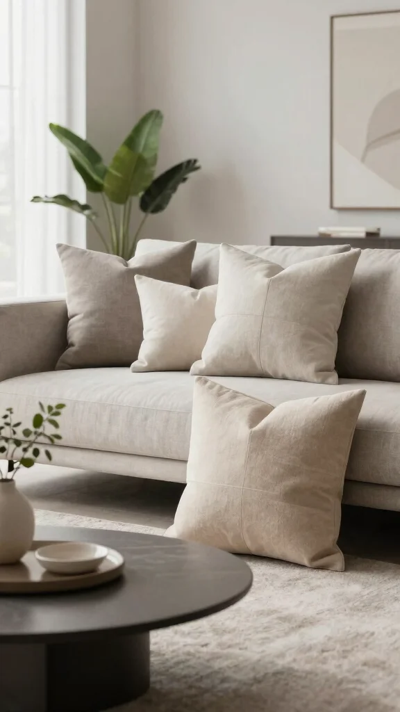 12 Pillow Sewing Ideas for Handmade Covers, Inserts, and Shapes - 7. Minimalist Canvas Pillows 1