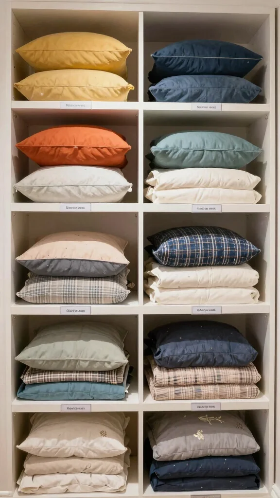 12 Pillow Storage Ideas to Stash Extra Cushions Without Clutter - 11. Closet Organizer Systems 1