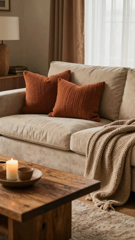 12 Set of 2 Pillow Ideas for Paired Coordinated Couch or Bed Styling - 4. Cozy Knit and Chenille 1