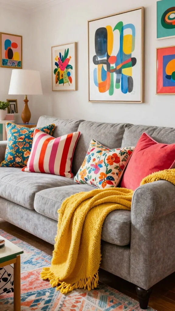 12 Set of 2 Pillow Ideas for Paired Coordinated Couch or Bed Styling - 8. Eclectic Mixing 1