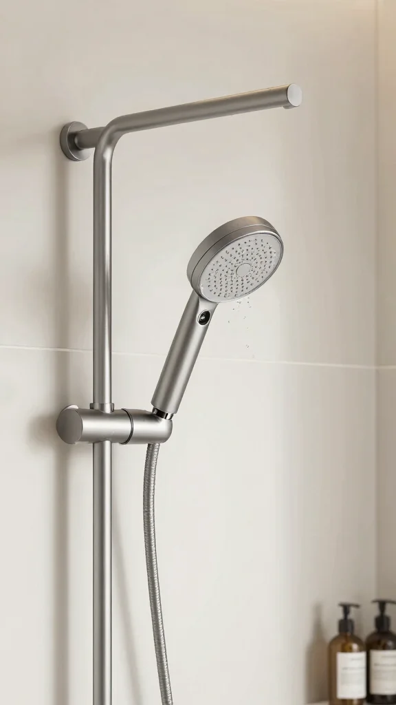 12 Shower Head Extension Ideas for Better Reach Height and Angle - 1. Adjustable Shower Arms 1