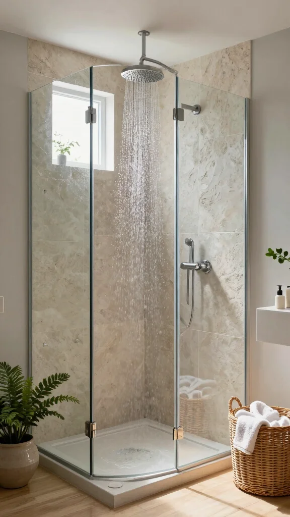 12 Shower Head Installation Ideas and Tips for a DIY Bathroom Upgrade - 1. Embrace the Rain Shower Head 1