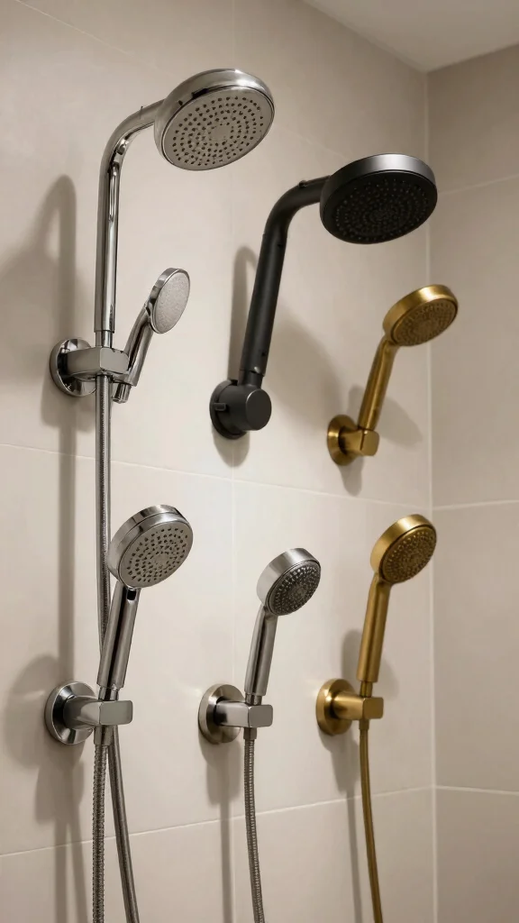 12 Shower Head Installation Ideas and Tips for a DIY Bathroom Upgrade - 11. Personalize with Shower Head Finishes 1