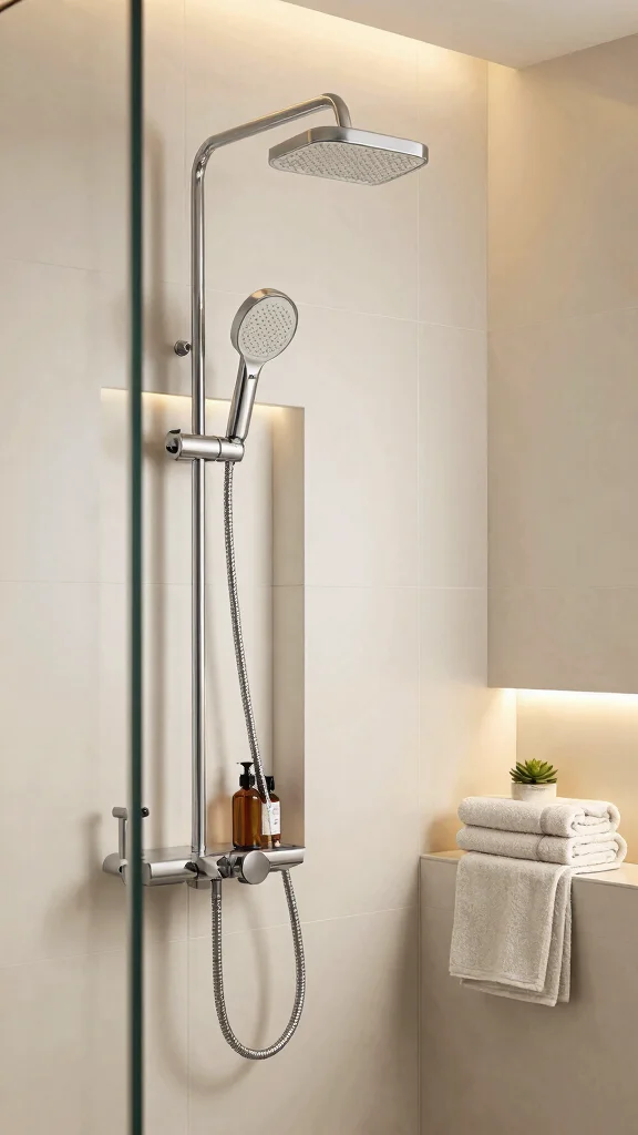 12 Shower Head Installation Ideas and Tips for a DIY Bathroom Upgrade - 2. Handheld Shower Heads for Versatility 1